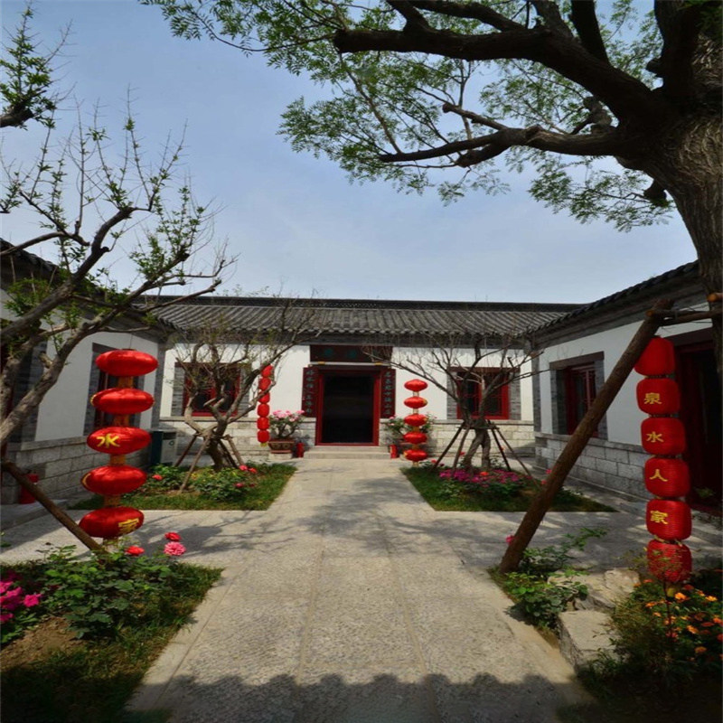 乡村外景复古怀旧土房砖房直播背景布乡下小道唱歌跳舞装饰背景布