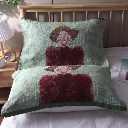 纯棉纱布枕巾A类纯棉卡通不掉色