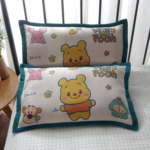 儿童幼儿园宝宝纯棉纱布加厚枕套