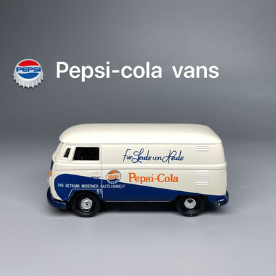 德国大众复古合金面包车van百事可乐涂装瑕疵底盘合金