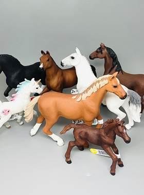 出口德国思骏马公仔模型摆件