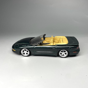 aw合金车模墨绿敞篷跑车1：64车模摆件