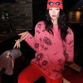 洋气新店REDMEMORY好甜呀 软萌小羊条纹T 气满满 唤醒多巴胺 元