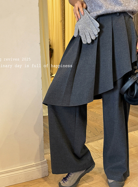 洋气新店REDMEMORY永远为设计感买单 不规则叠层 屁帘西装裤