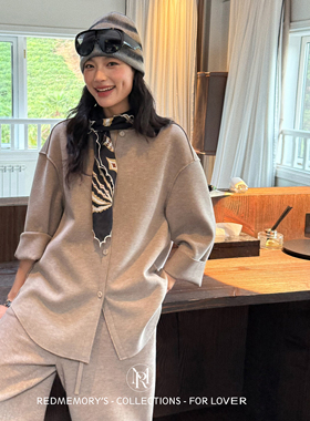 洋气新店REDMEMORY时光美学 智性老钱 ROW风静奢羊毛套装