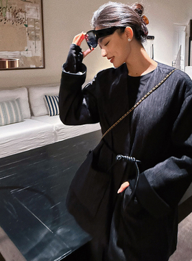 洋气新店REDMEMORY“侘寂”新中式美学套装 流光肌理棉服+半裙