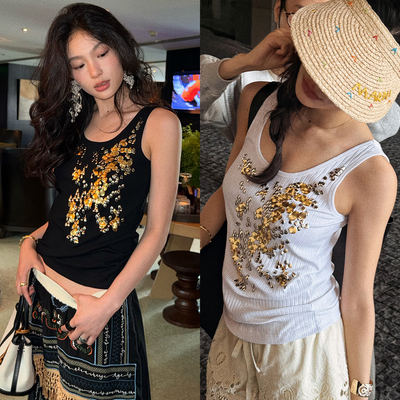 洋气新店REDMEMORY“盛夏金山银山”耀眼肆意  重磅钉珠亮片背心