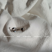 洋气新店REDMEMORY 开口心戒指 纯银胖爱心 洋气私藏 定制开模