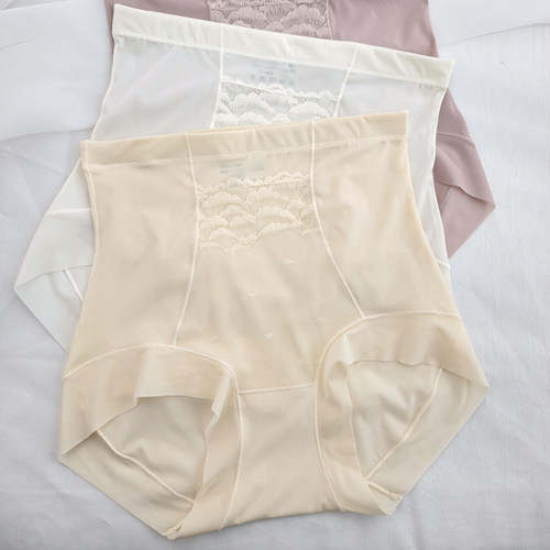 高腰轻收腹蕾丝无痕舒适透气内裤