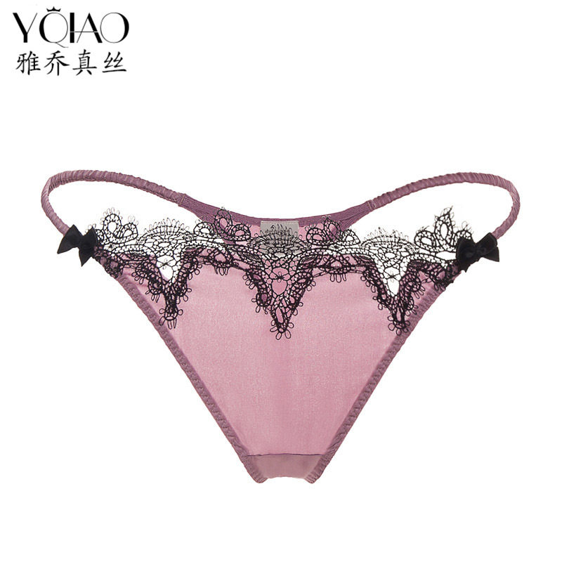跨境直销红色粉色低腰桑蚕丝真丝性感女士丁字裤t裤内裤,女士内衣/男士内衣/家居服,女丁字裤,淘宝优惠券,粉丝福利购,淘宝优惠卷