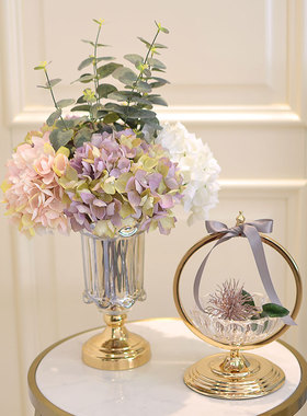 欧式花瓶仿真花艺组合套装 家居样板房软装饰品 客厅茶几餐桌摆设