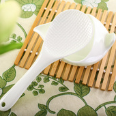 金岚玉实用家用韩式 骨瓷米饭铲电饭煲不易粘盛饭铲子带铲健康托架