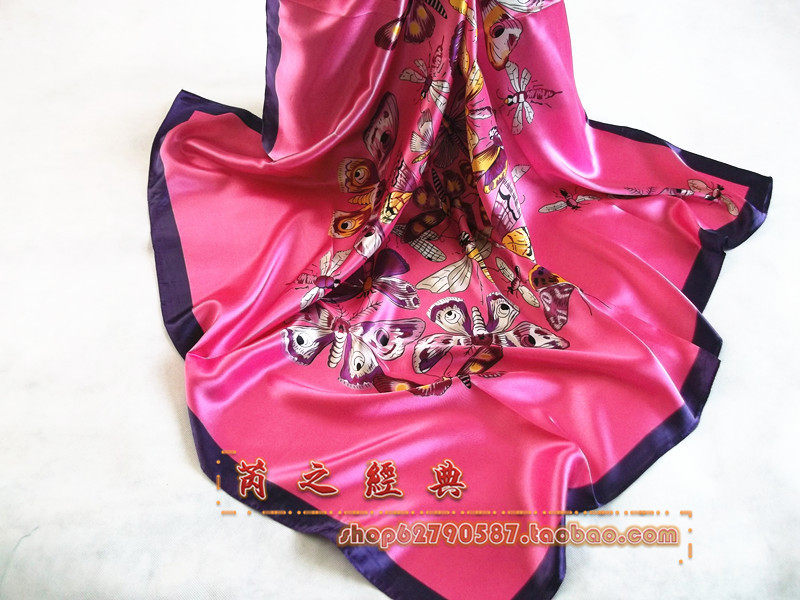 Clearance printing Real silk mulberry silk Square Large square Silk satin Middle and old age Scarf scarf Shawlin the Accessories/Leather belt/Hat/Muffler , Muffler/Scarves/Shawl  category - from Buy2taobao.com to provide professional Taobao agent buy service