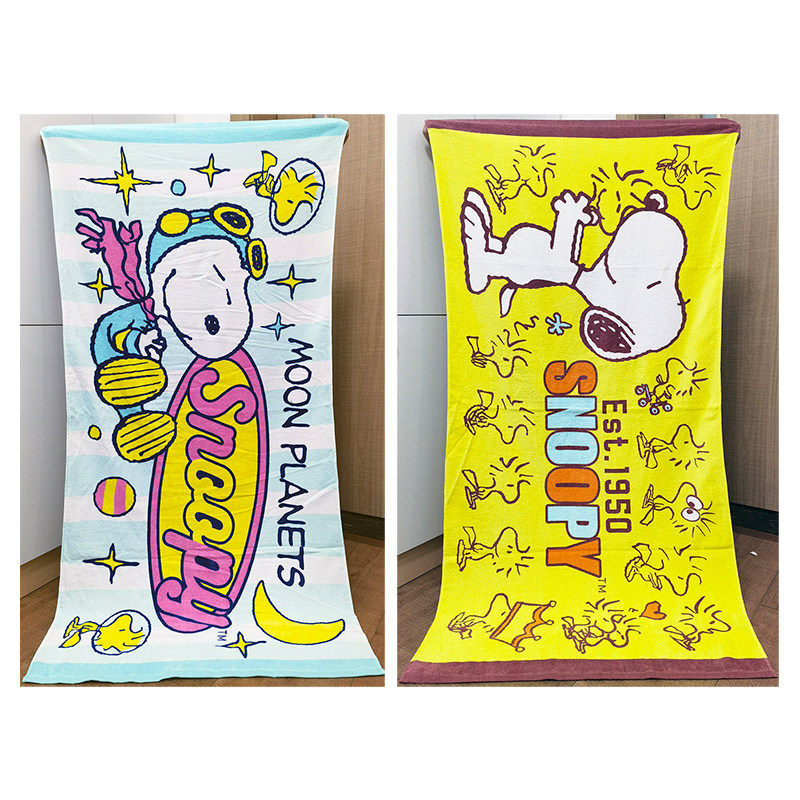 75x150cm史小狗努比外贸卡通纯棉