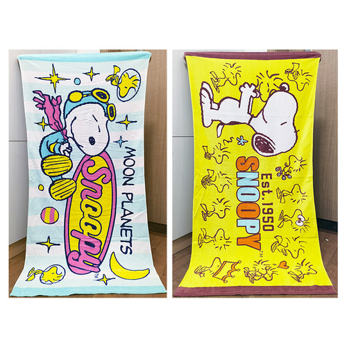 75x150cm史小狗努比外贸卡通纯棉