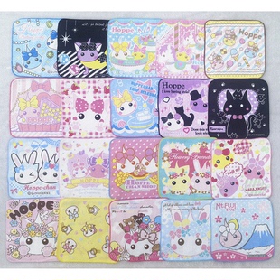 20x20cm日单水滴头卡通儿童成人纯棉全棉小方巾擦汗嘴吸水毛巾