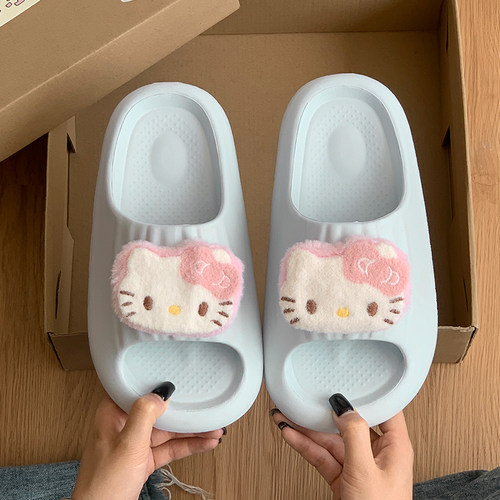网红可爱kt猫eva软底防滑凉拖鞋