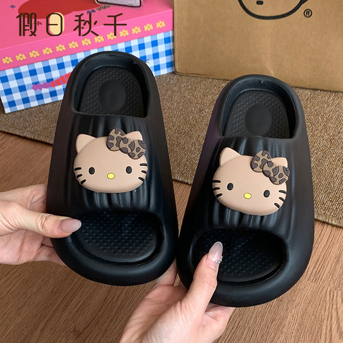 假日秋千网红kt猫防滑外穿凉拖鞋