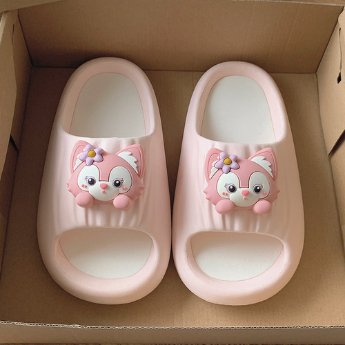 粉色少女心EVA可爱狐狸防滑拖鞋