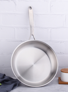 chockmen卓德铭五层钢夹铜平底煎锅不粘锅煎牛排电磁炉燃气灶适用