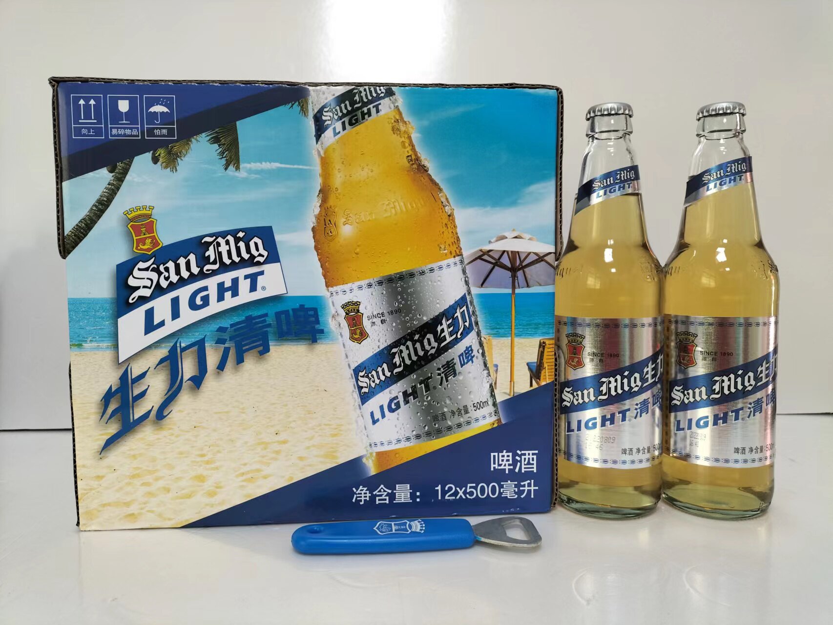 全国包邮清爽啤酒sanmiguel生力清啤500ml12支整箱生力啤酒高端