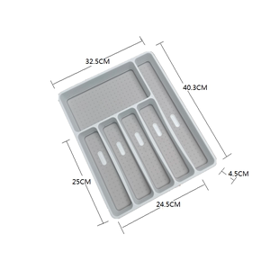 牛排托盘分类整理餐具收纳盒西餐盘 塑料收纳分隔刀叉抽屉盘子套装