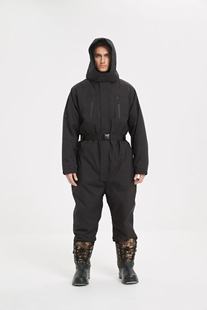 钓鱼鱼服冬季连体服羽绒服加厚防水骑行冷库保暖防寒服棉服