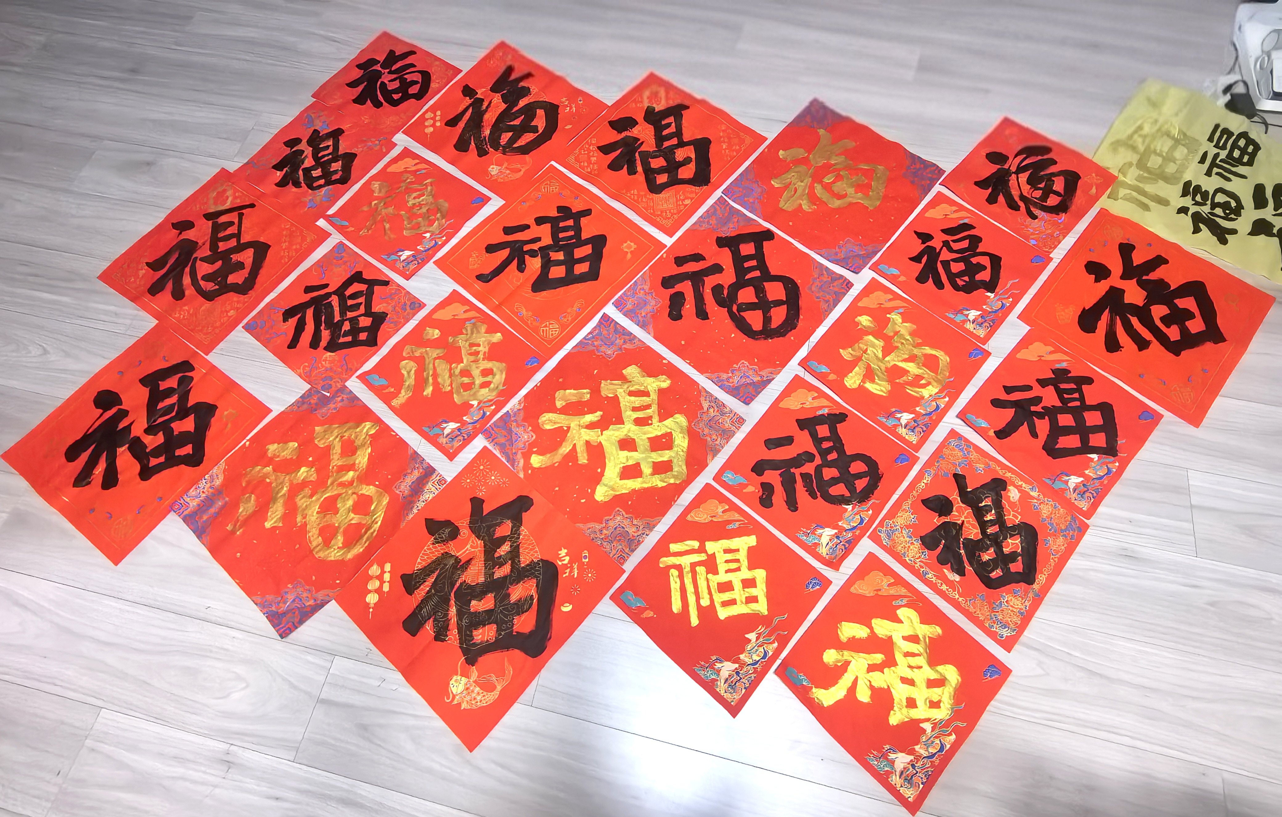 手写福字门贴新年装饰品春节对联书法春联过年布置用品,节庆用品/礼品,福字/窗花/窗贴,淘宝优惠券,粉丝福利购,淘宝优惠卷