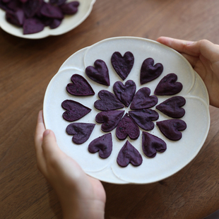 飨韵 心语 本味紫薯脆饼干中式 茶点心休闲零食年货素食满花青素