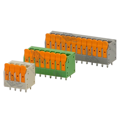 5.0mm炎牛连接器弹簧PCB接线端子YN245V/PLH5/DG2204V/2604-3104