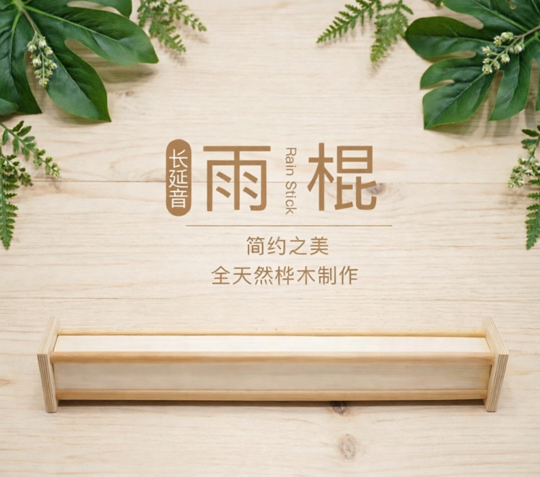雨棍仙人掌雨棒模拟声音疗乐器雨声器雨声筒