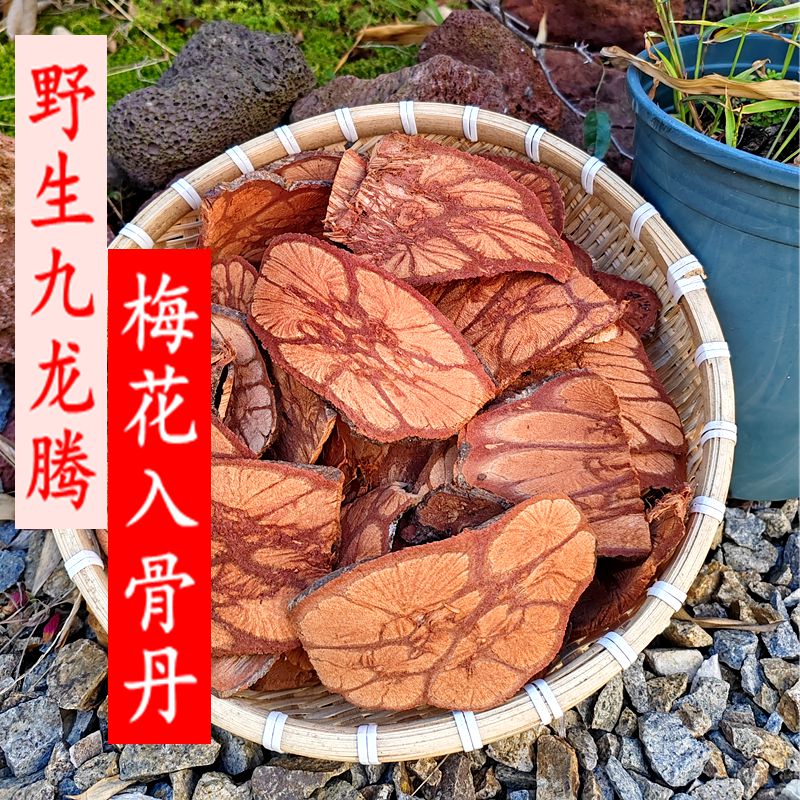 野生九龍騰龍須騰 梅花入骨丹穿心菊五花血藤藥材原料500克包郵