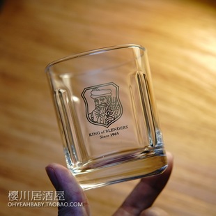日本BLACK NIKKA Clear朝日妮卡玻璃酒杯 国王威士忌酒杯烧酌杯