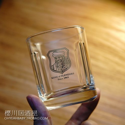 日本BLACK NIKKA Clear朝日妮卡玻璃酒杯 国王威士忌酒杯烧酌杯