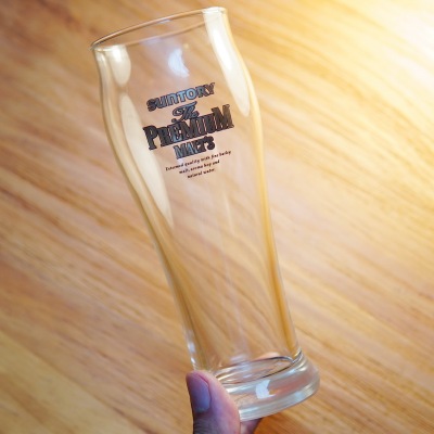 日本进口三得利PREMIUM MALT'S 万志啤酒神泡生啤玻璃酒杯扎啤杯