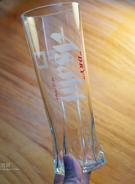 日本朝日Asahi SUPER DRY辛口玻璃杯啤酒杯 日式直饮高杯扎啤杯