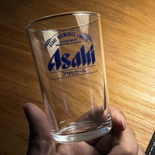 进口酒杯水杯180ml BEER朝日啤酒玻璃杯原装 日本啤酒厂限定 ASAHI