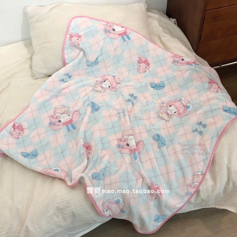 少女心可爱卡通粉色小兔法兰绒毛毯学生办公午睡空调毯床单车载毯,床上用品,休闲毯/毛毯/绒毯,淘宝优惠券,粉丝福利购,淘宝优惠卷