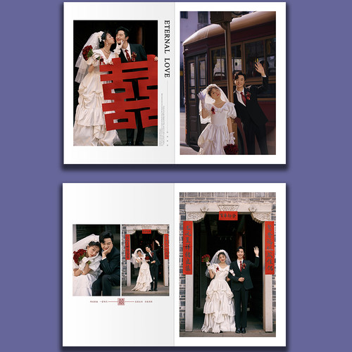 订婚宴跟拍相册排版设计儿童相册排版写真相册设计影楼相册设计