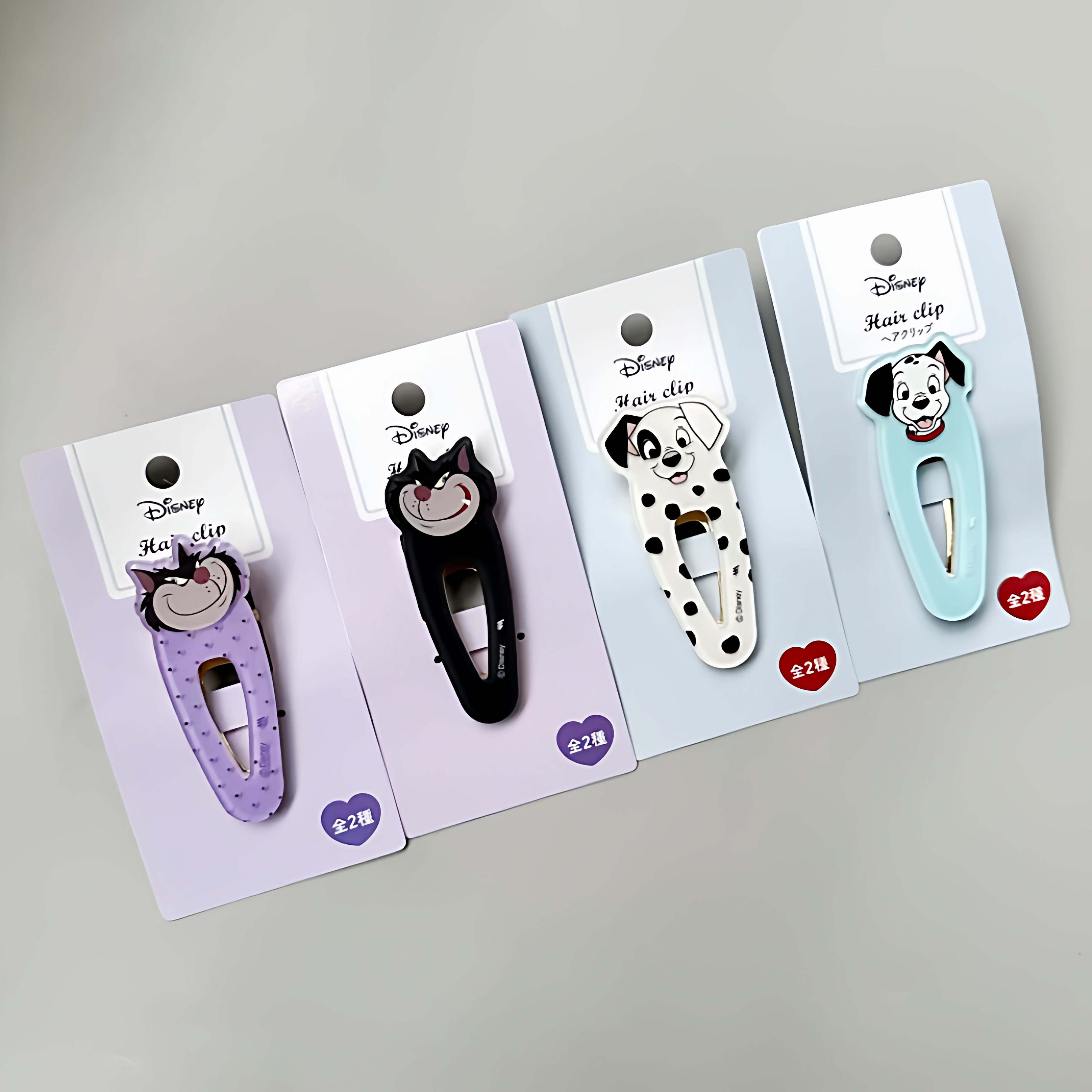 满38元包邮日本可爱迪士尼路西法lucifer系列发夹101斑点狗边夹