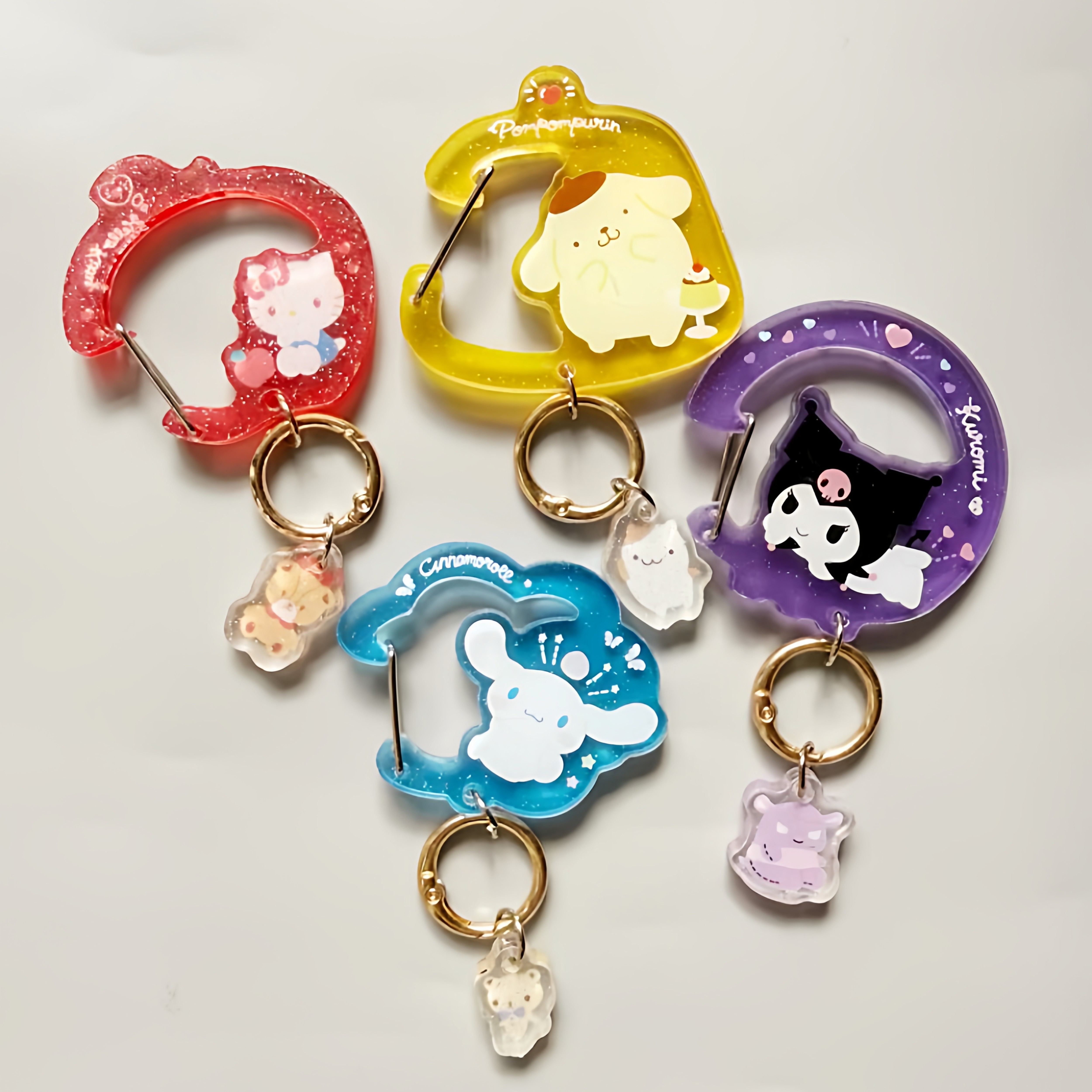 满38元包邮711新款限定可爱挂件库洛米包包亚克力钥匙扣挂饰书包