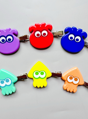 满38元包邮日单散货喷射战士splatoon3斯普拉顿新款发卡发夹无痕