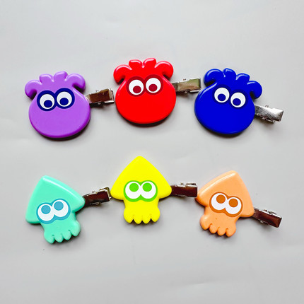 满38元包邮日单散货喷射战士splatoon3斯普拉顿新款发卡发夹无痕