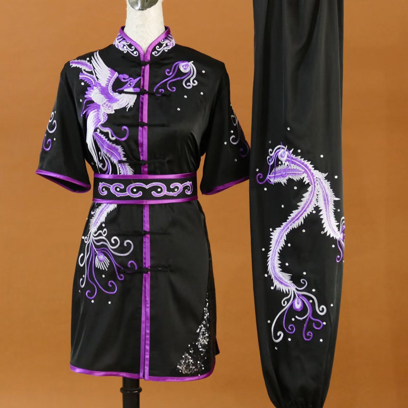 嘉远航刺绣武术表演服儿童成人武校套路比赛彩服