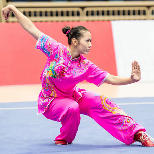 成人儿童武术表演绣花大业亨通