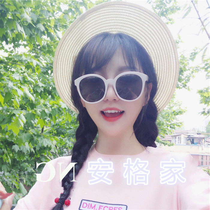 林小宅同款太阳镜潮女2019新款学生墨镜圆脸韩国韩版偏光个性眼镜