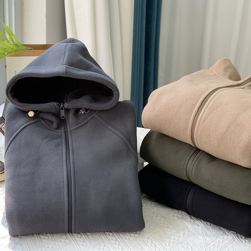 巨保暖 双面摇粒绒 加厚防风男女士连帽夹克秋冬抓绒衣外套D2739,户外/登山/野营/旅行用品,抓绒衣,淘宝优惠券,粉丝福利购,淘宝优惠卷