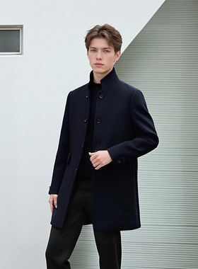 超一线品牌 线下5000+ 70绵羊毛+90白鸭绒 冬男士大衣羽绒服F1017