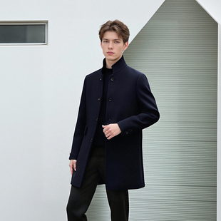 冬男士 超一线品牌 90白鸭绒 70绵羊毛 大衣羽绒服F1017 线下5000