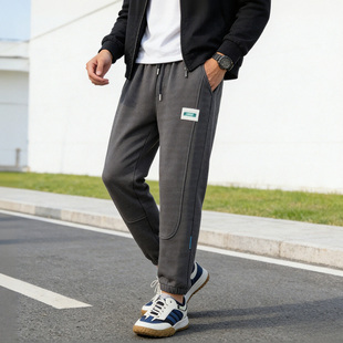 束口长裤 舒适亲肤 男女士松紧腰休闲运动卫裤 春季 Y1945 弹力有型